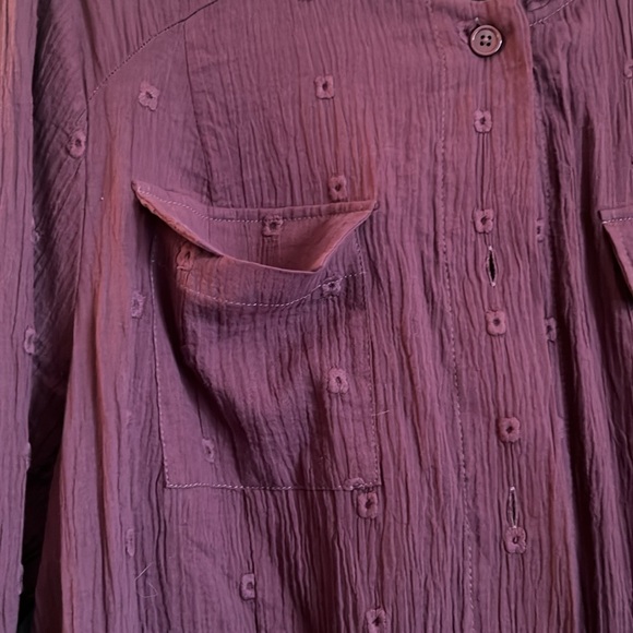 Torrid Embroidered Anorak - Gauze Purple - Picture 5 of 13